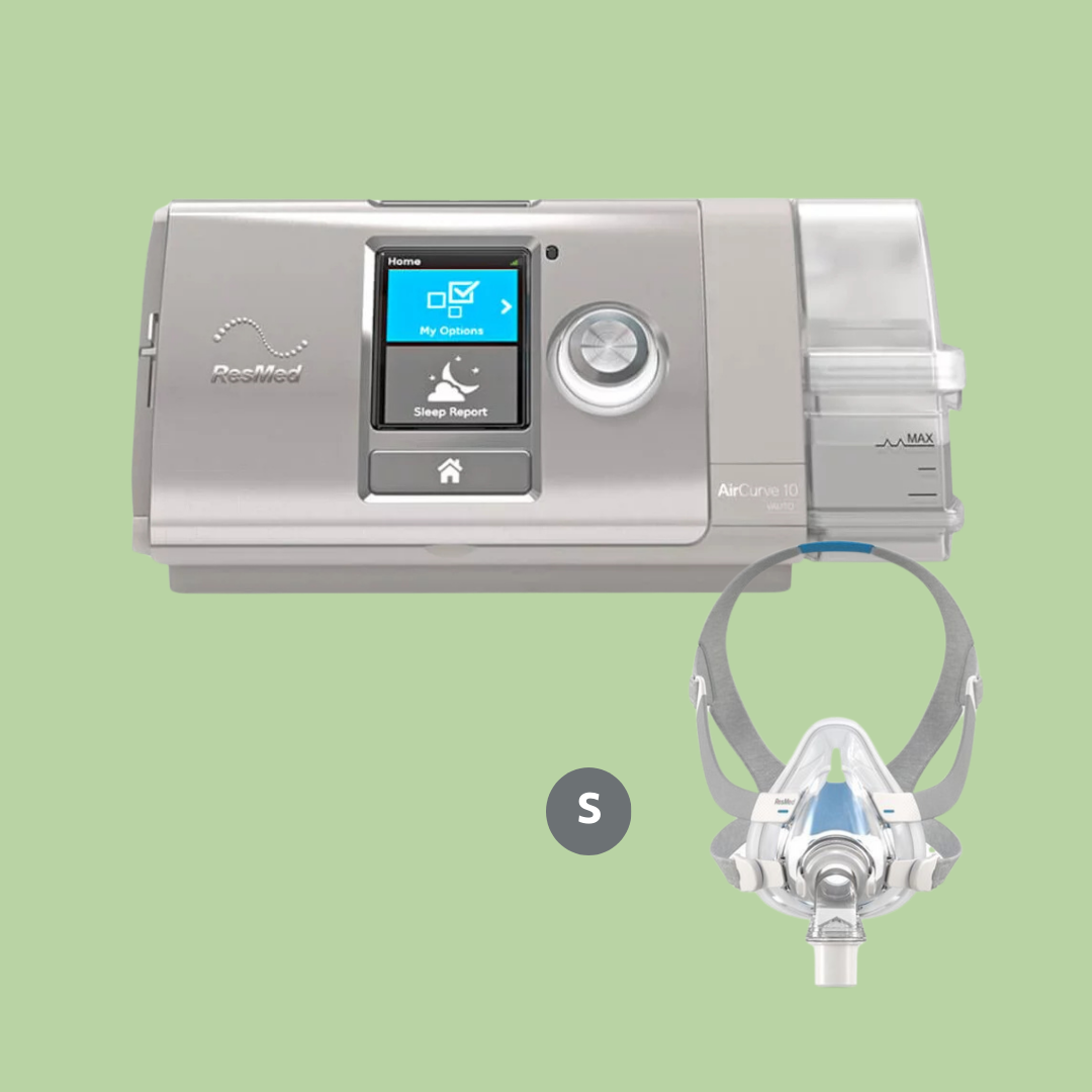 ResMed AirCurve10 VAuto BiLevel + ResMed AirFit F20 Full Face Mask