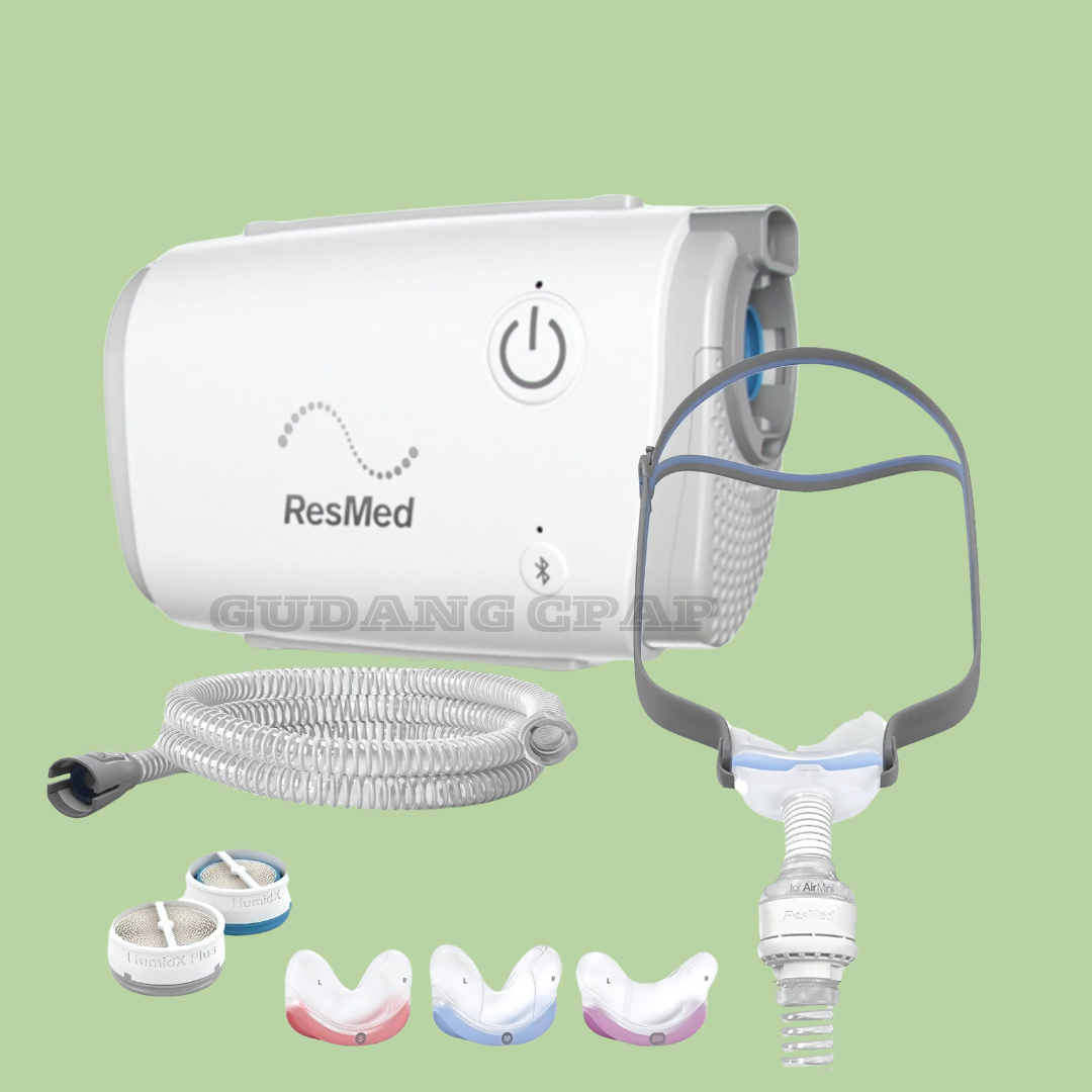 ResMed Airmini AutoTravel CPAP + AirFit N30 Cradle Mask