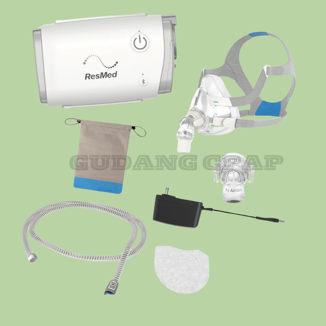 ResMed Airmini AutoTravel CPAP + F20 Full Face Mask