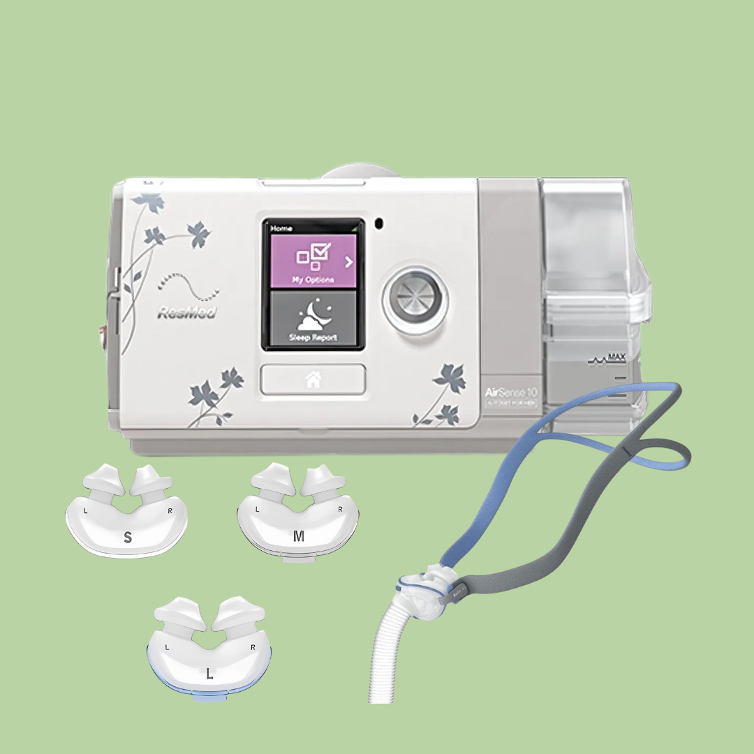 ResMed AirSense10 AutoSet For Her + ResMed AirFit P10 Nasal Pillow Mask