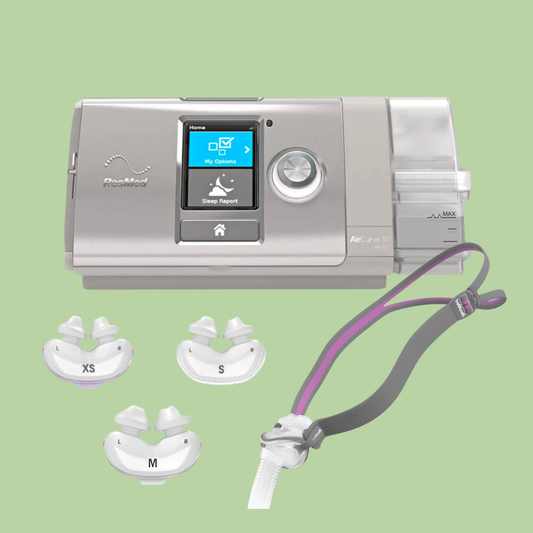 ResMed AirCurve10 VAuto BiLevel + ResMed AirFit P10 For Her Nasal Pillow Mask