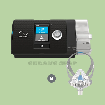 ResMed AirSense10 AutoSet + ResMed AirFit F20 Full Face Mask