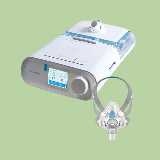 Philips DreamStation Auto CPAP + ResMed AirFit F20 Full Face Mask