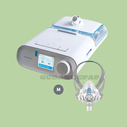 Philips DreamStation Auto CPAP + ResMed AirFit F20 Full Face Mask