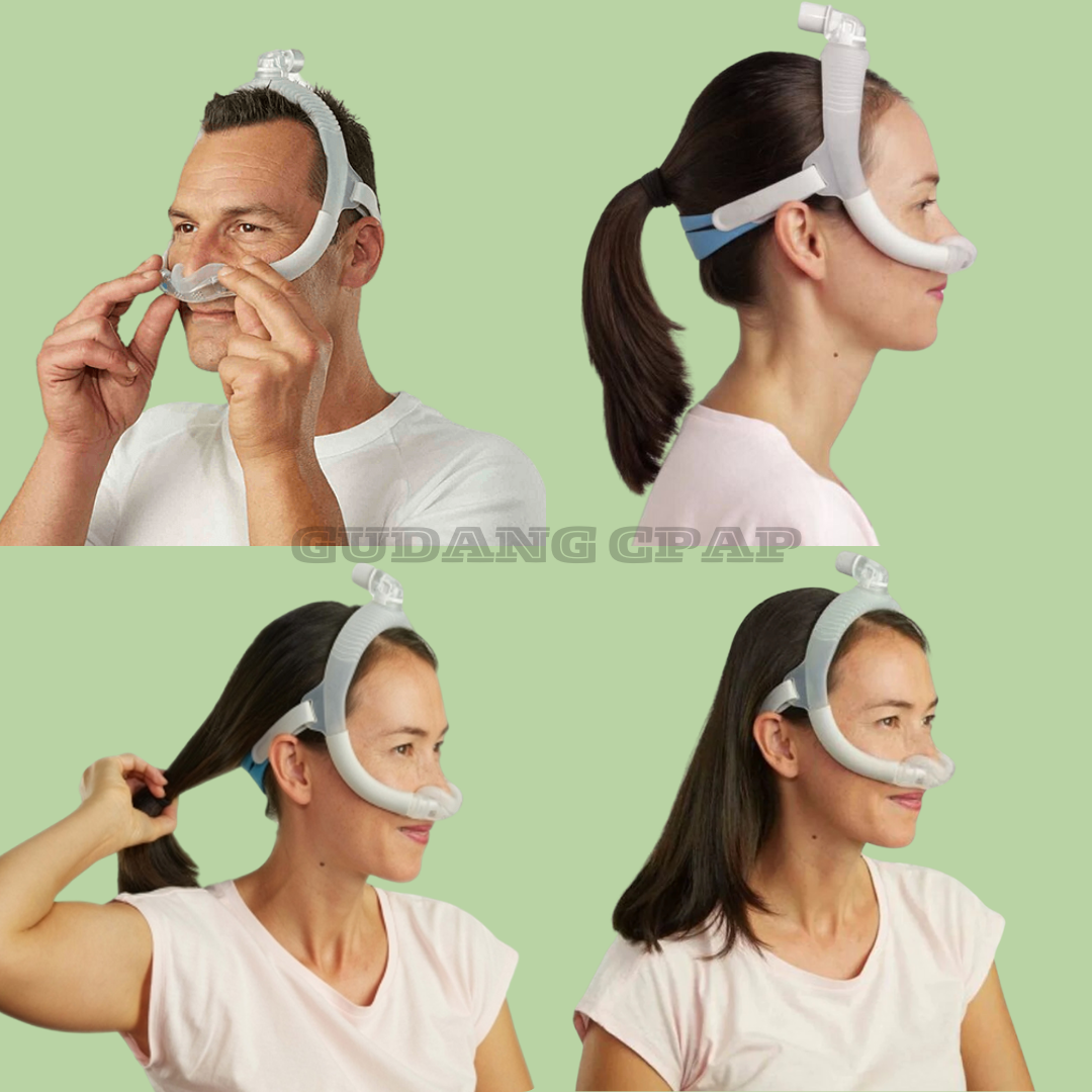 Philips DreamStation Auto CPAP + ResMed AirFit N30i Cradle Nasal Mask